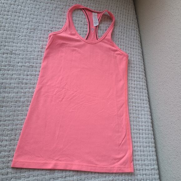 Ivivva By Lululemon Athletic Neon Coral Girls Size 12 - Picture 3 of 7
